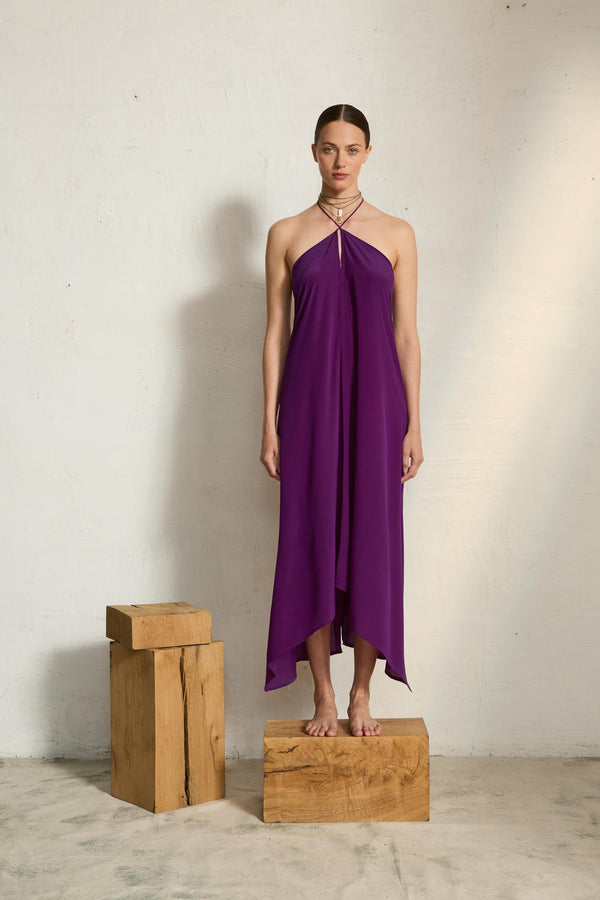 ROBE IVINA SOIE - ULTRA VIOLET