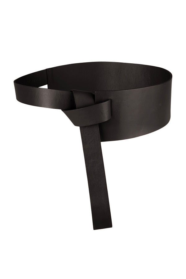 CEINTURE EN CUIR PAULETTE - BLACK