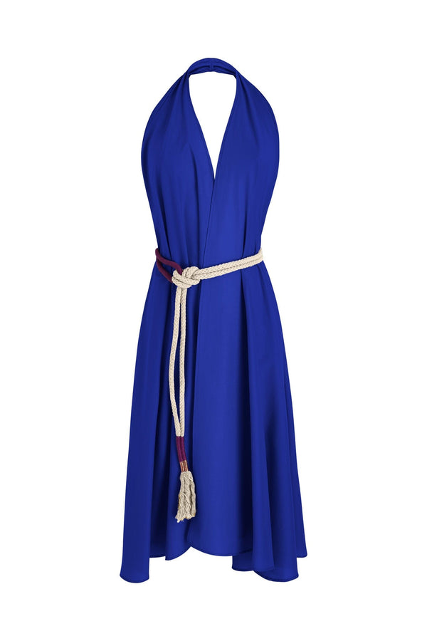 ROBE PARÉO MALIN MI-LONG ALINE - PURPLE BLUE