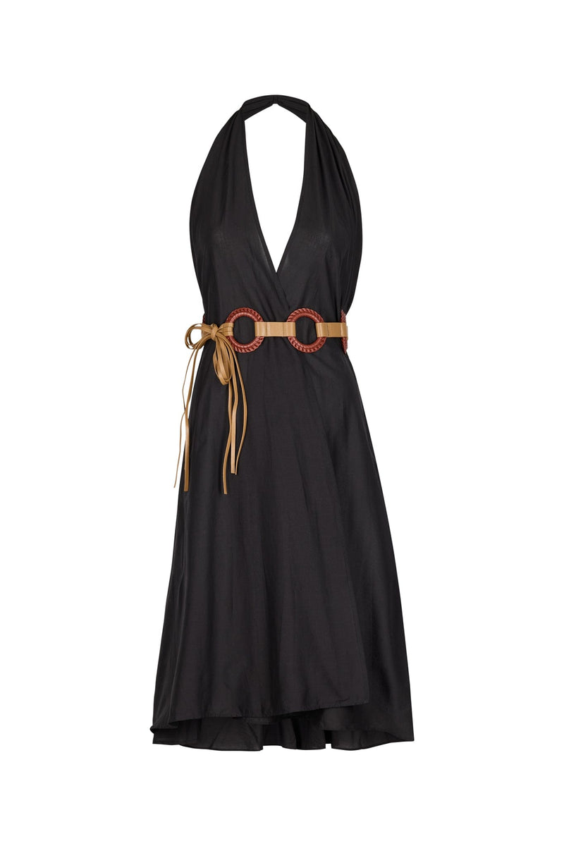 ROBE PARÉO MALIN MI-LONG ALINE - BLACK