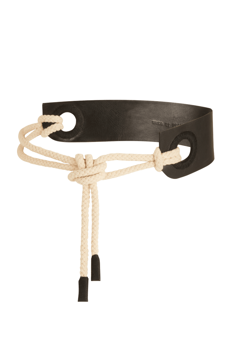 CEINTURE EN CUIR PENELOPE - BLACK