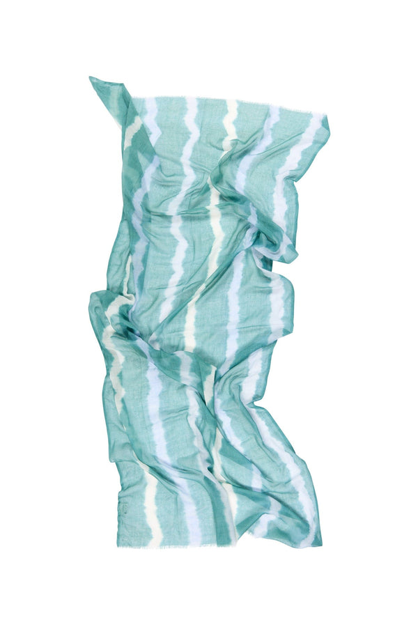 ETOLE TIE AND DYE ETAMINE DE LAINE - LAGON