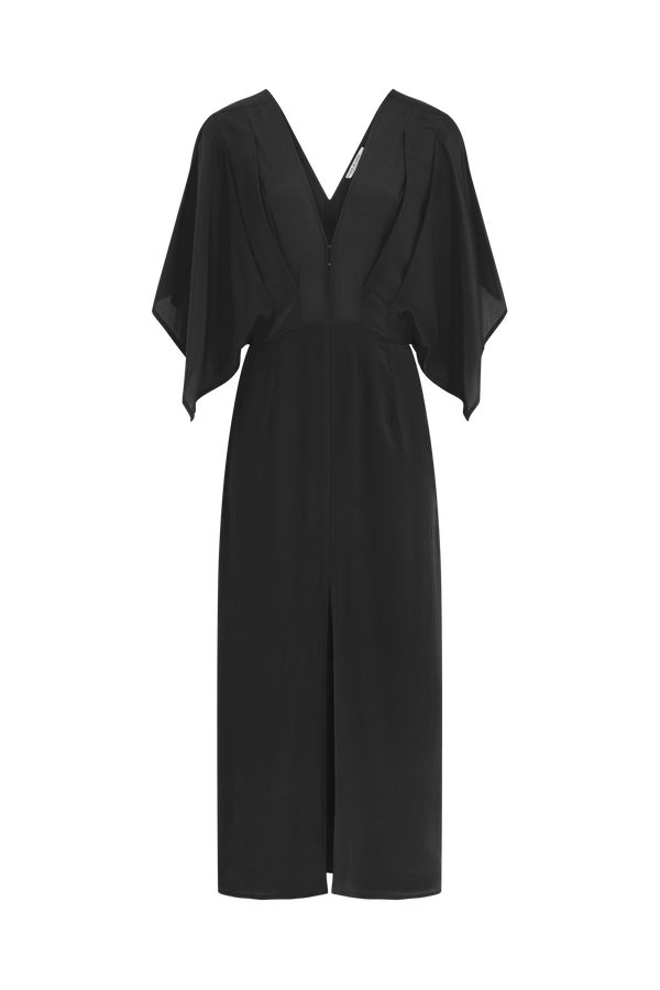 SOUANE DRESS SILK - BLACK